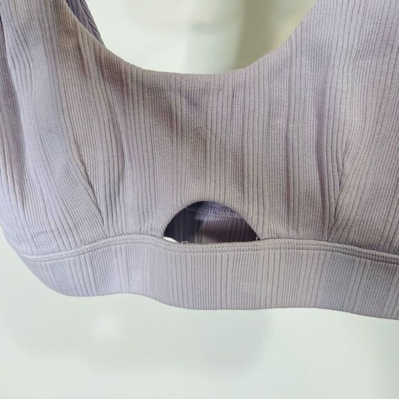 RVCA Sunday Collection Light Purple Ribbed Bra Lounge Sports Jog - Picture 6 of 6